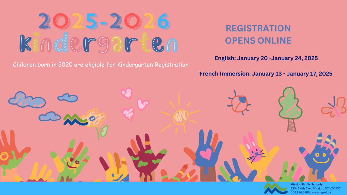 Registration for 2025-2026 Kindergarten